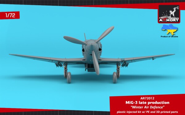 Сборная модель 1/72 Истребитель МиГ-3 поздних выпусков – «Зимняя ПВО» Armory Models Group 72012 детальное изображение Самолеты 1/72 Самолеты