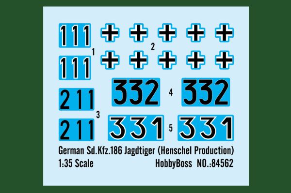 German Sd.Kfz.186 Jagdtiger (Henschel Production) детальное изображение Бронетехника 1/35 Бронетехника