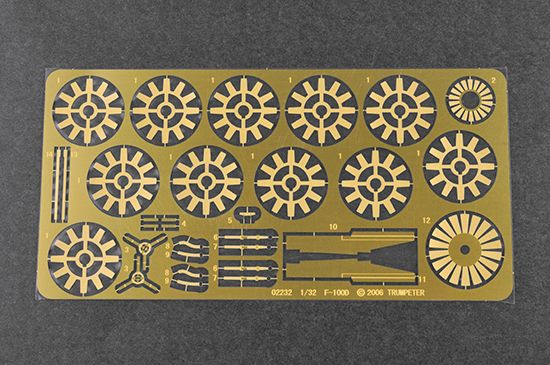 Scale model 1/32 F-100C Super Sabre Trumpeter 03221 детальное изображение Самолеты 1/32 Самолеты