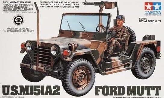 Сборная модель 1/35 Американский автомобиль  M151A2 Ford Mutt Tamiya 35123 детальное изображение Автомобили 1/35 Автомобили