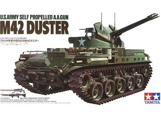 Збірна модель 1/35 Самохідна зенітна гармата М42 Duster Tamiya 35161 детальное изображение Бронетехника 1/35 Бронетехника