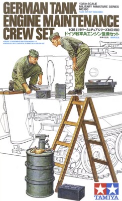 Сборная модель 1/35 Фигуры Набор немецкой бригады по техническому обслуживанию танковых двигателей детальное изображение Фигуры 1/35 Фигуры
