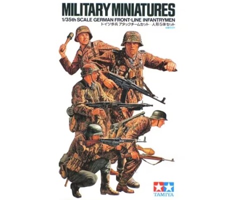 Сборная модель 1/35 Фигуры Немецкие пехотинцы на передовой (5 фигур) Tamiya 35196 детальное изображение Фигуры 1/35 Фигуры