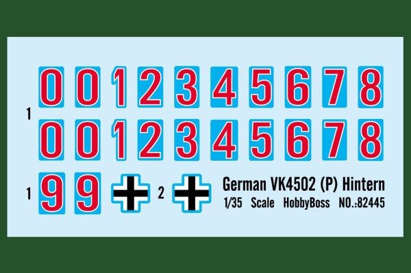 Збірна модель 1/35 Німецький танк VK 4502 (P) Hintern HobbyBoss 82445 детальное изображение Бронетехника 1/35 Бронетехника