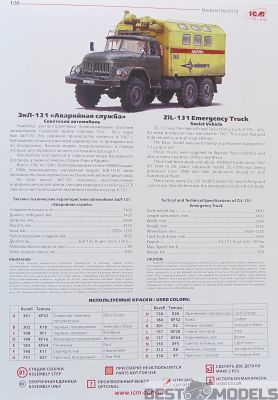 Сборная модель 1/35 Советский автомобиль технической помощи ЗИЛ-131 ICM 35518 детальное изображение Автомобили 1/35 Автомобили
