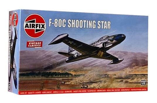 Scale model 1/72 US F-80C Shooting Star Airfix Airfix A02043V детальное изображение Самолеты 1/72 Самолеты