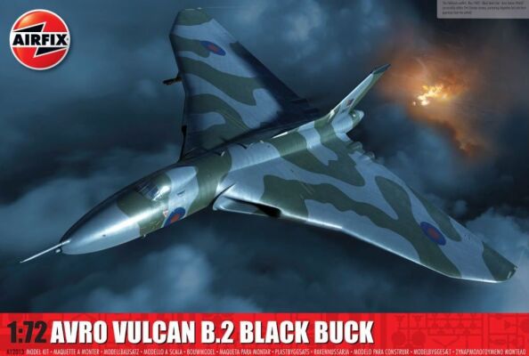 Сборная модель 1/72 британский бомбардировщик Avro Vulcan B.2 &quot;Black Buck&quot; Аирфикс A12013 детальное изображение Самолеты 1/72 Самолеты