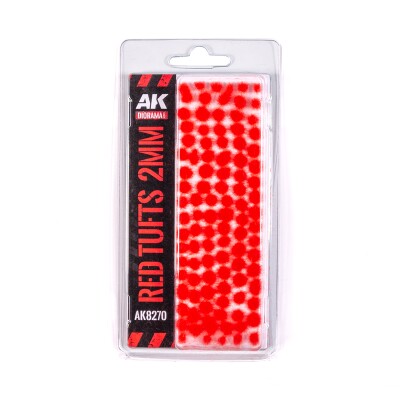 RED FANTASY TUFTS 2MM AK-interactive 8270 детальное изображение Наборы деталировки Диорамы