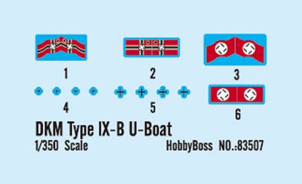 Збірна модель 1/350 Підводний човен DKM Type lX-B HobbyBoss 83507 детальное изображение Подводный флот Флот