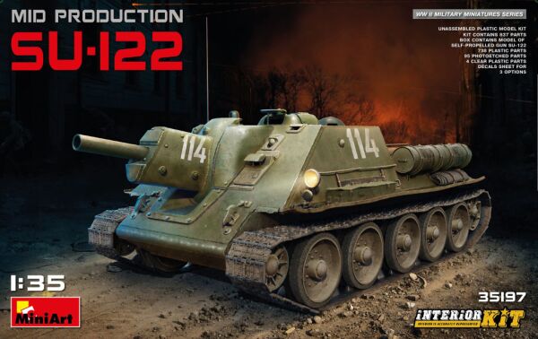 SU-122 MID Production. Interior Kit детальное изображение Артиллерия 1/35 Артиллерия