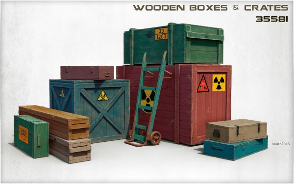 Wooden boxes детальное изображение Аксессуары 1/35 Диорамы