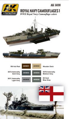 ROYAL NAVY CAMOUFLAGES 1 – NAVAL SERIES SET детальное изображение Наборы красок Краски