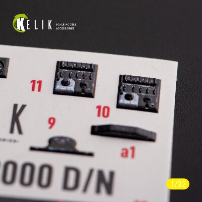 Mirage 2000D/N 3D decal interior for Kitty Hawk/Zimi models 1/32 KELIK K32025 детальное изображение 3D Декали Афтермаркет
