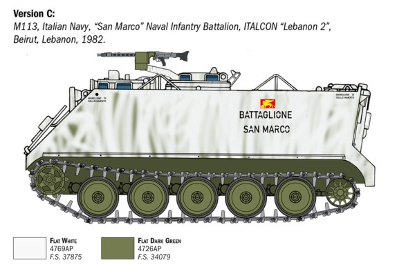 Збірна модель 1/35 Бронетранспортер М113A1 Italeri 6753 детальное изображение Бронетехника 1/35 Бронетехника