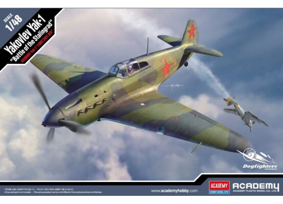 Збірна модель 1/48 Літак Яковлєв Як-1 «Сталінградська битва» Academy 12343 детальное изображение Самолеты 1/48 Самолеты