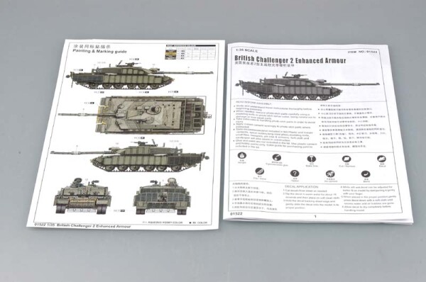 Збірна модель 1/35 Основний бойовий танк Challenger 2 c додатковим захистом Trumpeter 01522 детальное изображение Бронетехника 1/35 Бронетехника