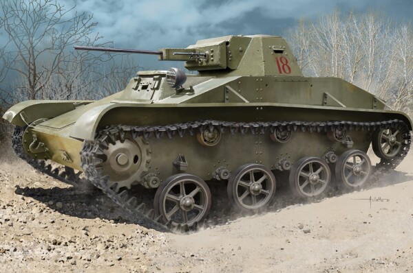 Збірна модель 1/35 Радянський легкий танк Т-60 HobbyBoss 84555 детальное изображение Бронетехника 1/35 Бронетехника