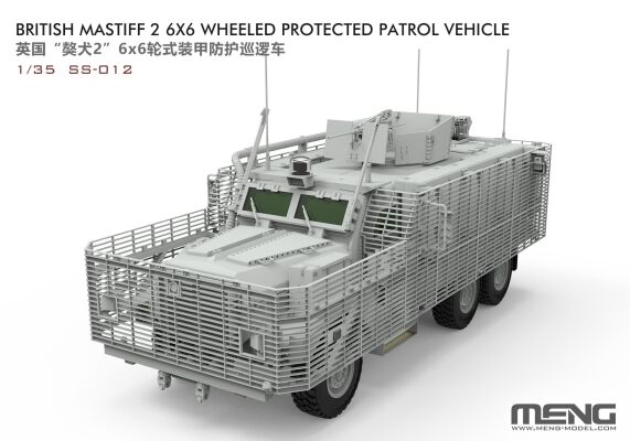 Scale model 1/35 American armored personnel carrier Mastiff 2 6X6 Meng SS-012 детальное изображение Бронетехника 1/35 Бронетехника