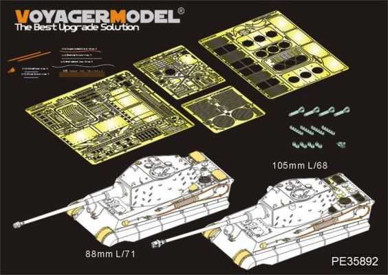 WWII German King Tiger Final version(MENG TS-031) детальное изображение Фототравление Афтермаркет