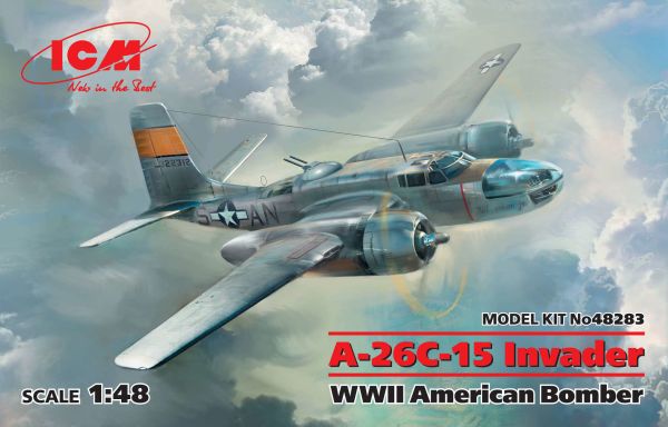 Американський бомбардувальник Другої світової війни A-26С-15 Invader детальное изображение Самолеты 1/48 Самолеты