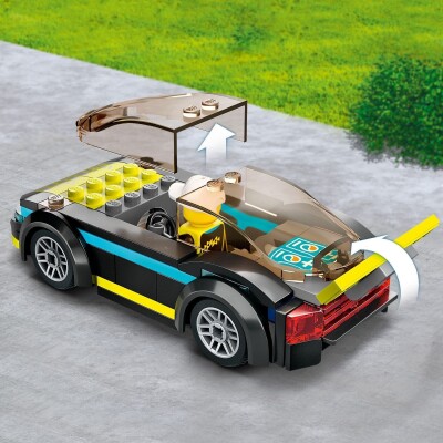 Конструктор LEGO City Электрический спортивный автомобиль 60383 детальное изображение City Lego