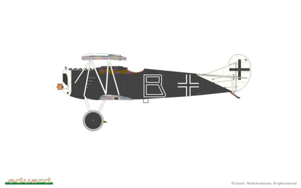 Збірна модель 1/48 Німецький винищувач Fokker D.VII (OAW) Eduard 8136 детальное изображение Самолеты 1/48 Самолеты