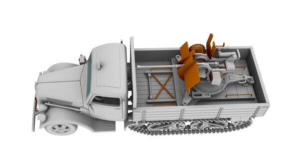 Збірна модель V3000S/SS M Maultier German Halftrack з високою вантажною платформою та тентом детальное изображение Автомобили 1/72 Автомобили