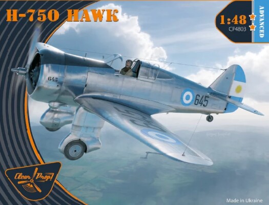 Збірна модель 1/48 літак H-75O Hawk Clear Prop 4803 детальное изображение Самолеты 1/48 Самолеты