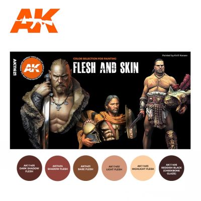 FLESH AND SKIN COLORS 3G / Набір фарб для шкіри та плоті детальное изображение Наборы красок Краски