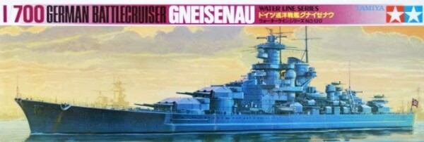 Збірна модель 1/700 Німецький лінійний крейсер &quot;Gneisenau&quot; Tamiya 77520 детальное изображение Флот 1/700 Флот