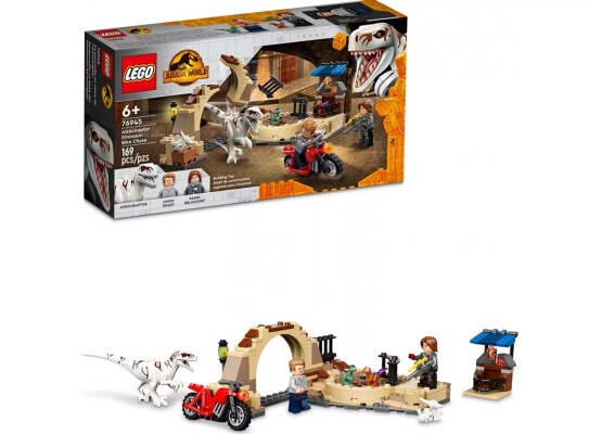 LEGO Jurassic World Atrociraptor Motorcycle Chase 76945 детальное изображение Jurassic Park Lego