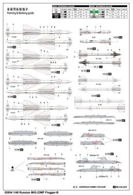 Збірна модель літака MIG-23MF Flogger-B детальное изображение Самолеты 1/48 Самолеты
