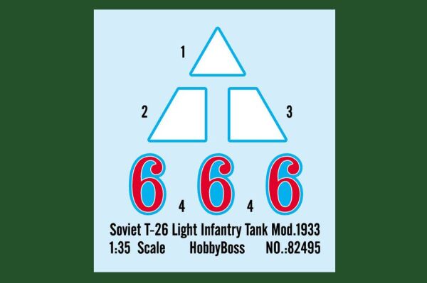 Buildable model Soviet T-26 Light Infantry Tank Mod.1933 детальное изображение Бронетехника 1/35 Бронетехника
