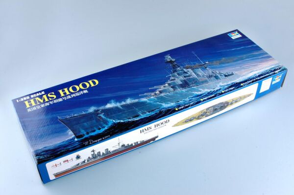 Збірна модель 1/350 Лінійний крейсера HMS Hood Trumpeter 05302 детальное изображение Флот 1/350 Флот