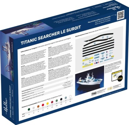 Scale model 1/200 Titanic Search Vessel Le Suroit - Starter Set Heller 56615 детальное изображение Флот 1/200 Флот