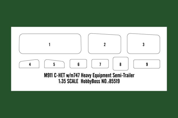 M911 C-HET w/m747 Heavy Equipment Semi-Trailer детальное изображение Автомобили 1/35 Автомобили