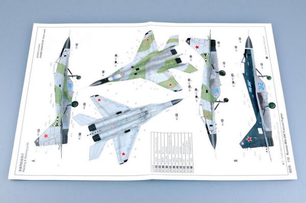 Збірна модель 1/32 Винищувач МІГ-29К «Точка опори» Trumpeter 02239 детальное изображение Самолеты 1/32 Самолеты
