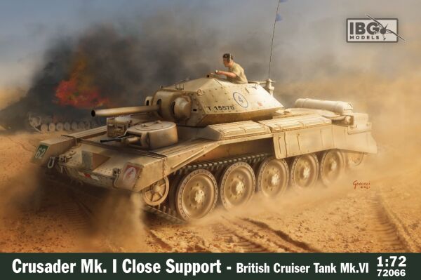 Збірна модель Crusader Mk.I Close Support British Cruiser Tank Mk.VI детальное изображение Бронетехника 1/72 Бронетехника