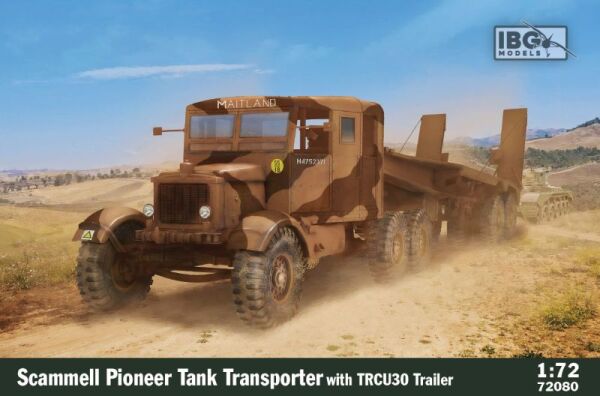 Збірна модель танка-транспортера Scammell Pioneer із причепом TRCU30 детальное изображение Автомобили 1/72 Автомобили