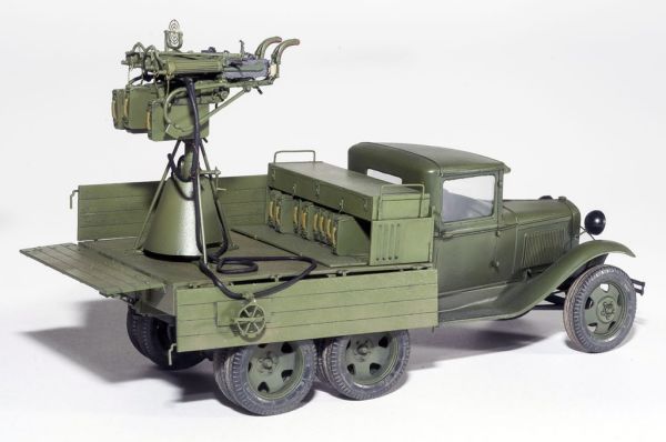 GAZ-AAA with a quad machine gun &quot;Maxim&quot; детальное изображение Автомобили 1/35 Автомобили
