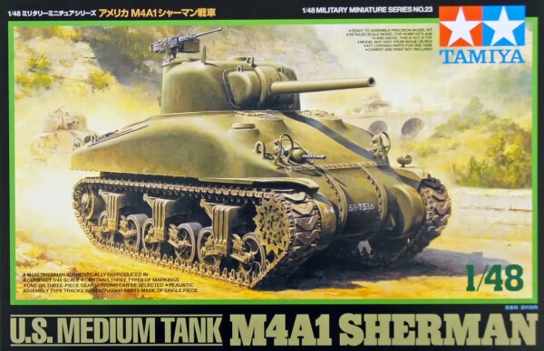 Збірна модель 1/48 Танк M4A1 Sherman Tamiya 32523 детальное изображение Бронетехника 1/48 Бронетехника