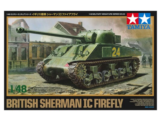 Збірна модель 1/48 Британський танк Sherman IC Firefly Tamiya 32532 детальное изображение Бронетехника 1/48 Бронетехника