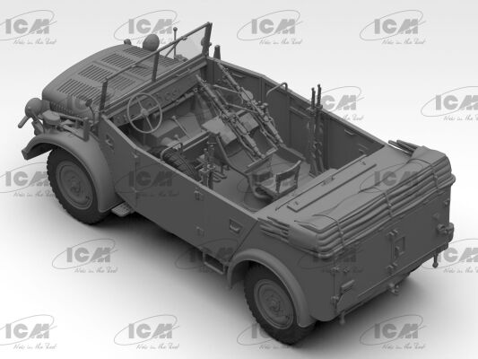 Assembled model of the German military vehicle s.E.Pkw Kfz.70 with Zwillingssockel 36 детальное изображение Автомобили 1/35 Автомобили
