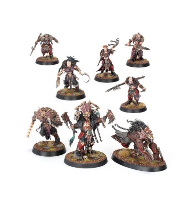 Игровой набор Warhammer AGE OF SIGMAR SPEARHEAD: BLADES OF KHORNE - FANGS OF THE BLOOD GOD детальное изображение Кхорниты Хаос