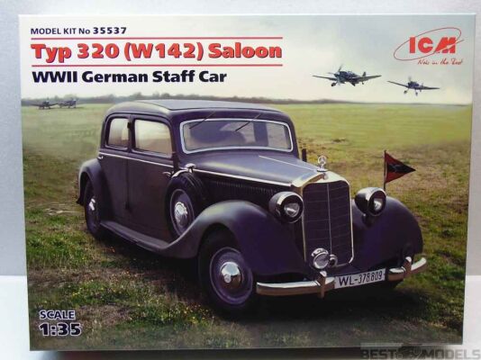 Німецький штабний автомобіль часів 2 Світової війни / Typ 320 (W142) Saloon детальное изображение Автомобили 1/35 Автомобили