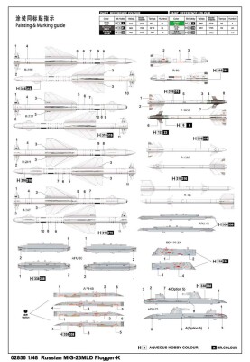 Scale model 1/48 Airplane MiG-23MLD Trumpeter 02856 детальное изображение Самолеты 1/48 Самолеты
