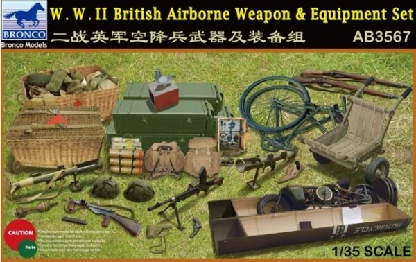 Scale model 1/35 WWII British Airborne Weapons and Equipment Kit Bronco AB3567 детальное изображение Наборы деталировки Афтермаркет