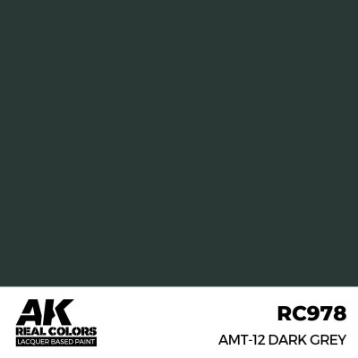 Акрилова фарба на спиртовій основі AMT-12 Dark Grey AK-interactive RC978 детальное изображение Real Colors Краски