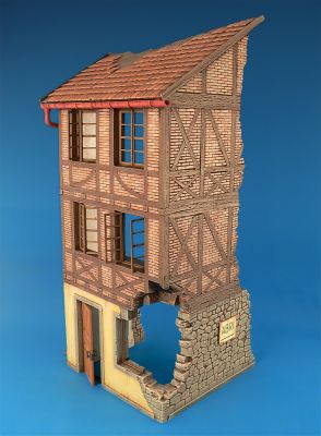 Нормандский городской дом детальное изображение Строения 1/35 Диорамы