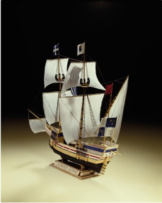 Сборная модель 1/150 Парусное судно La Grande Hermine Хеллер 80841 детальное изображение Парусники Флот